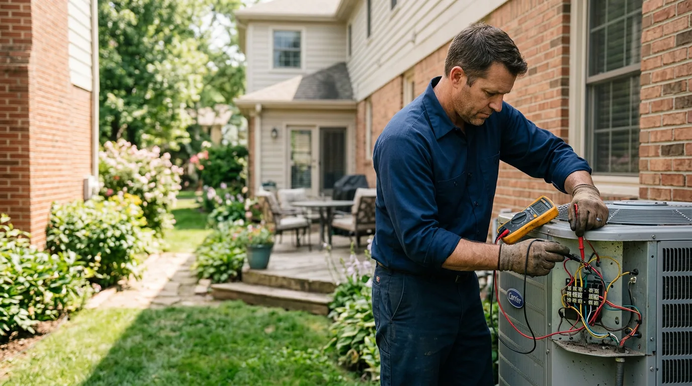 HVAC technician working near Abilene, TX